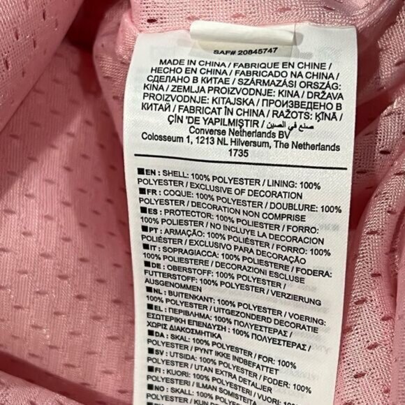 Converse x Pokemon RARE Jigglypuff Sherpa Crewneck Sweater Pink Small - Picture 2 of 4